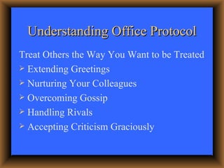 Business Etiquette Powerpoint Slides