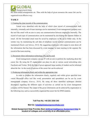 Sample Report on Business Event Management by Experts | PDF