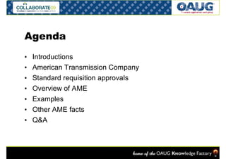 Business Example For AME Approval &Business Example For AME Approvl | PDF