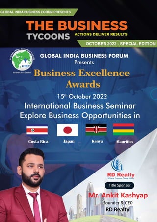The Business Tycoons (Oct-2022) - Business Excellence Awards