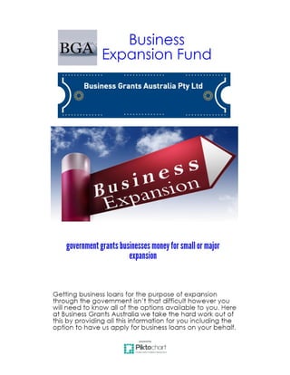 Business expansion funds