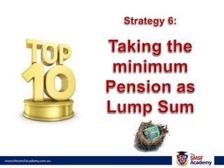 Section 67A & 67B restrictionsChanges to super borrowing laws (s.67A & 67B) have imposed significant restrictionsDefinition of a Single acquirable asset? What constitutes a replacement asset?Within SMSF, can not undertake (breach of replacement rules):Capital improvementsSubdivision Property held over 2 or more titles (e.g. farmland)Question – what strategies (if any) can be used to address the above?