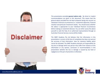                             Top10 SMSF StrategiesContribution splitting back in vogue!!Contribution ReservesContribution DeferralSMSF Limited Recourse BorrowingBorrowing for Property DevelopmentMinimum Pension as Lump SumLocking in Tax-Free proportion income streamsUsing segregation effectivelyAnti-detrimentFuture Liability Benefit