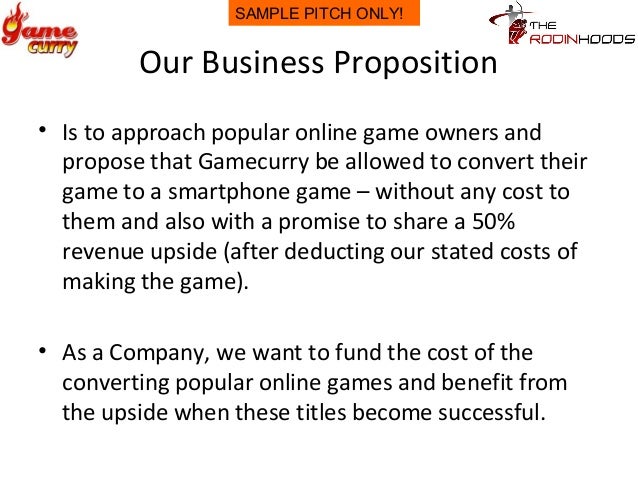 a ready to use template for pitching your business for funding with