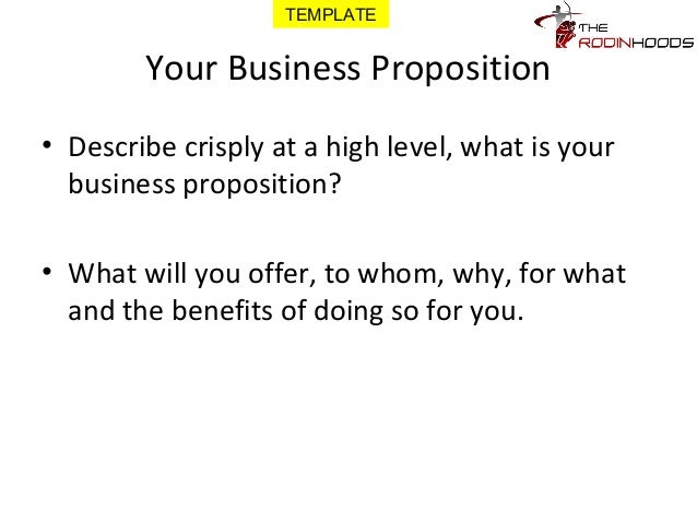 business proposition template
