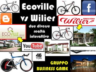 Ecoville vs Wilier due diverse realtà interattive GRUPPO BUSINESS GAME 