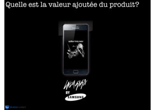 ...d’un Produit Minimum Viable
Les plus petites
fonctionnalités qui
assurent le maximum de :
–intérêts des early
adopters
–commandes
–apprentissage
–feedback
 