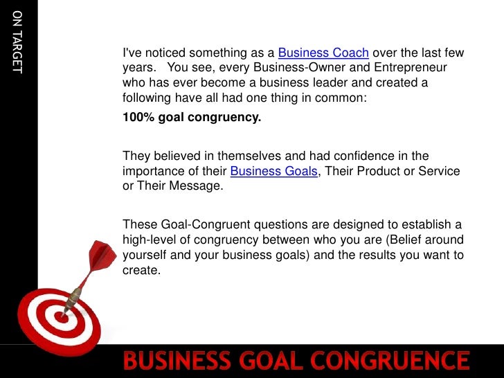 Business Goal Congruence