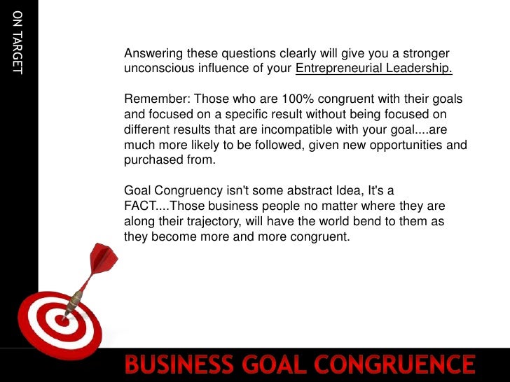 Business Goal Congruence