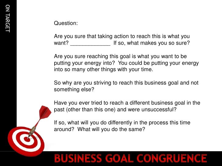 Business Goal Congruence