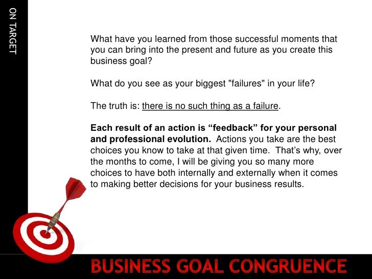 Business Goal Congruence