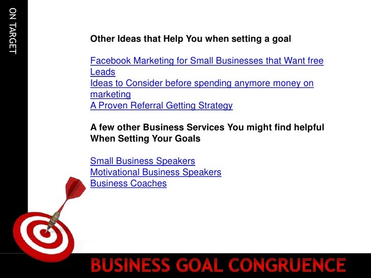 Business Goal Congruence
