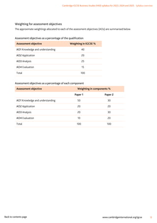 Business Grade introduction. for the students of igcse | PDF