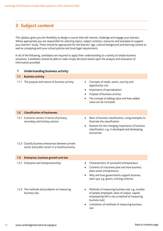 Business Grade introduction. for the students of igcse | PDF