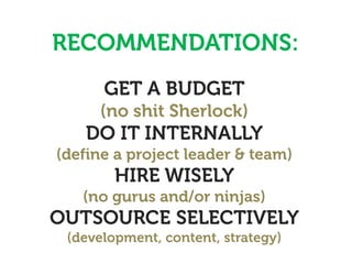 Business hive - Web strategy using web2.0 tools