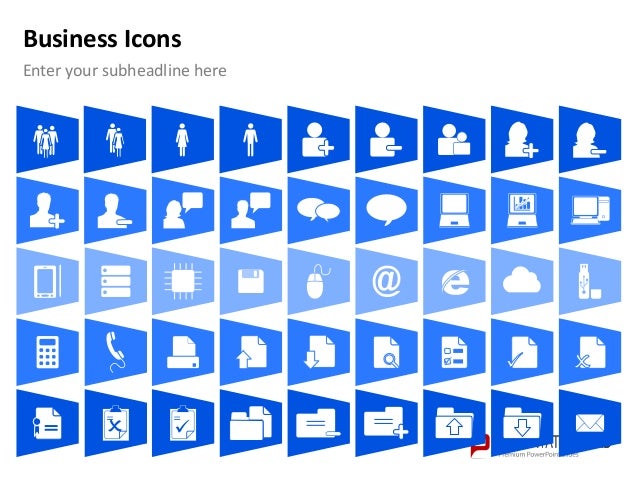 powerpoint business icons chart