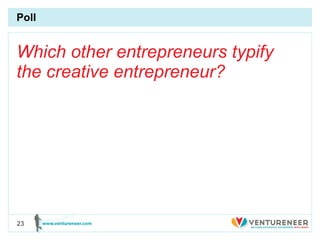Poll Which other entrepreneurs typify the creative entrepreneur? 
