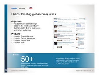 HEALTHCARE




Philips: Creating global communities

Objectives
§  Position Philips as the thought
    leader in the heal...