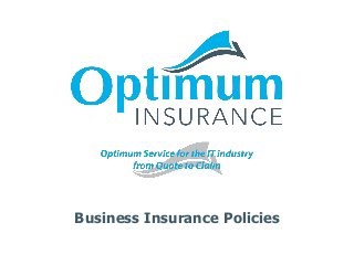 Business Insurance Policies
 