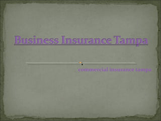 commercial insurance tampa  