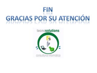 ENTONCES…. ¿EN QUE AYUDA BI?En definitiva, una solución BI completa permite:Observar ¿qué está ocurriendo?Comprender ¿por qué ocurre?Predecir ¿qué ocurriría?Decidir ¿qué camino se debe seguir?