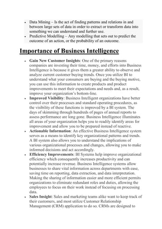 Business intelligence | PDF