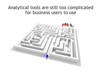 Analytical tools are still too complicated for business users to use