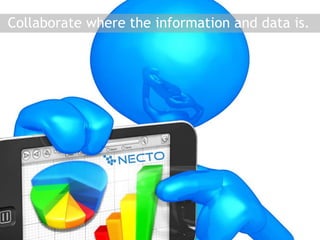 Collaborate where the information and data is. 