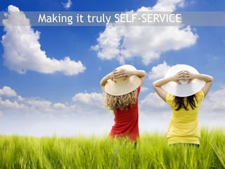 Making it truly SELF-SERVICE