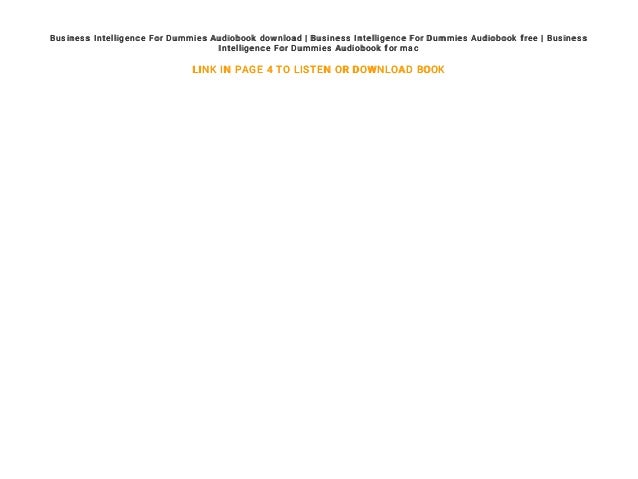 what is business intelligence definition for dummies what is business intelligence definition for dummies