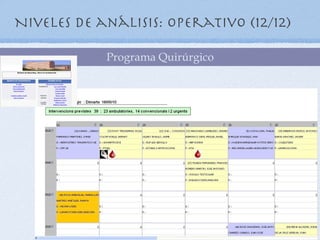 Niveles de análisis: Operativo (12/12)

            Programa Quirúrgico
 