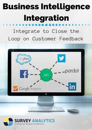Business Intelligence 
Integration 
Integrate to Close the 
Loop on Customer Feedback 
 
