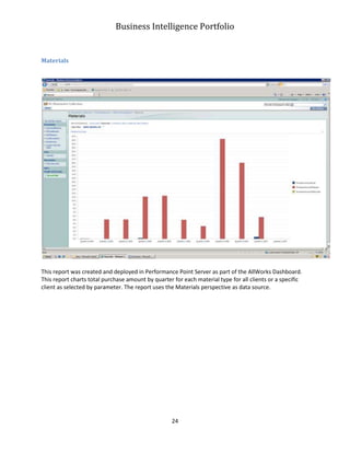Business Intelligence Portfolio