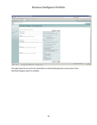 Business Intelligence Portfolio