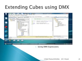    Using DMX Expressions




          © Rahel Thomas BI Portfolio   2011-Present   20
 
