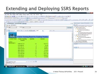 © Rahel Thomas BI Portfolio   2011-Present   28
 