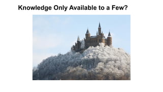 14 Copyright © 2012, Oracle and/or its affiliates. All rights reserved.
Knowledge Only Available to a Few?
 