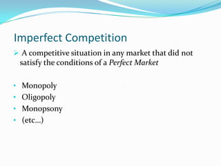 Pro’s and Con’s Of Perfect Market