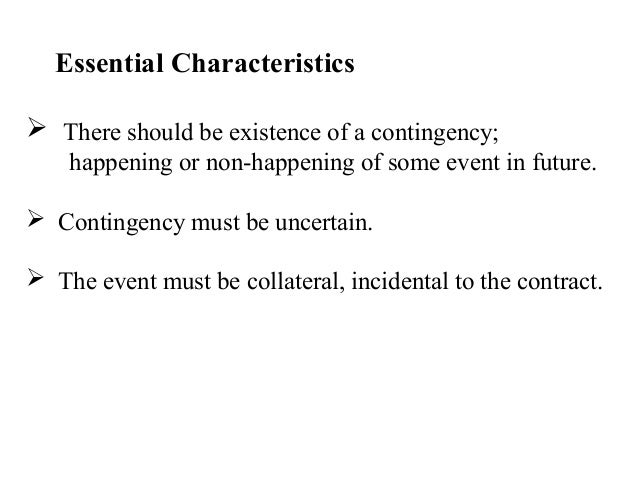 contingent contract
