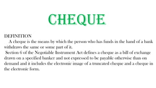 business law, what is negotiable instruments? | PDF