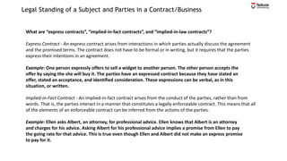 Implied Promises Business law module 2 | PDF