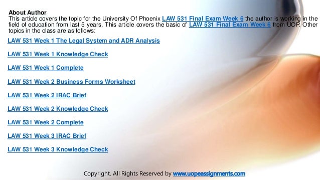 law 531 week 2 legal forms of business paper Study law 531ppt notes from cute a. law 531 week 2 legal forms of business paper Study law 531ppt notes from cute a.