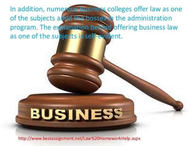Business law homework help