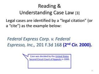 Citation In Law Example Business law ppt | PPTX