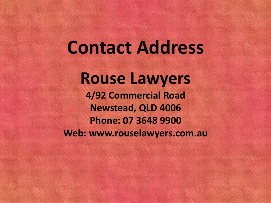 Business lawyers in Brisbane Rouse Lawyers