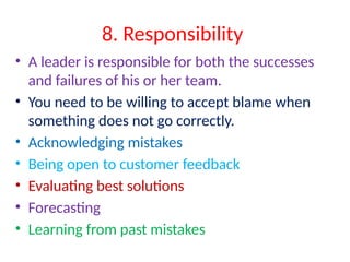 Reponsibility Leader Comprehensive Guide to Essential Business Leadership Skills for ...
