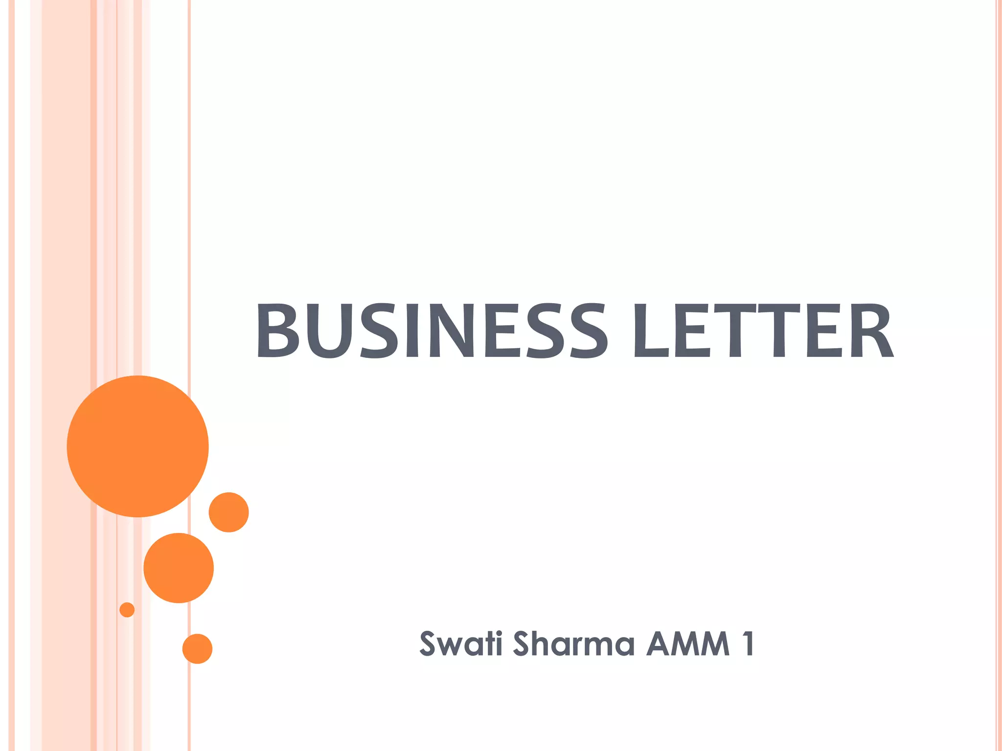 Business letter | PPTX