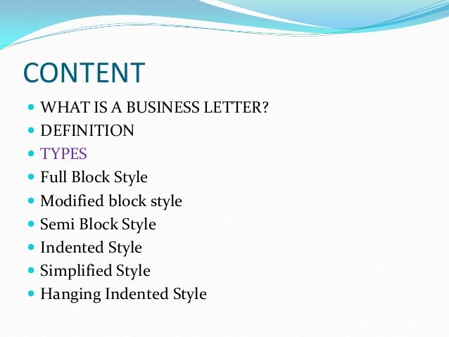 business letters and different styles blocked business letter format
