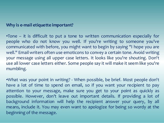Business Letter Writing, Email Guidelines & Etiquette