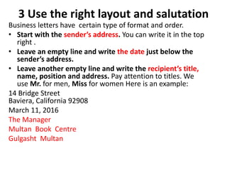 Business Letter | PPTX